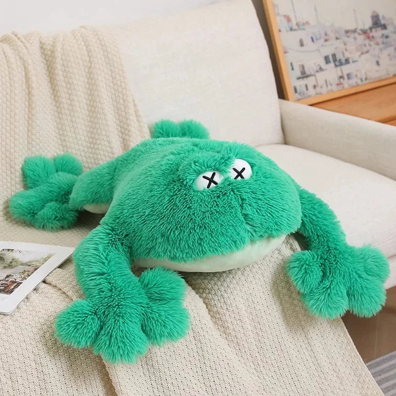 Grosse Peluche Grenouille Foncé / 60 cm