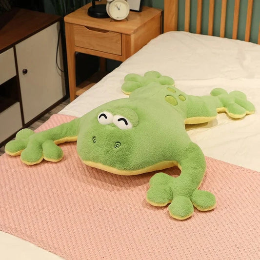 Grosse Peluche Grenouille Verte / 60 cm