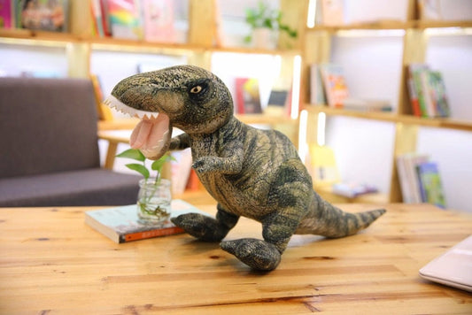 Grosse peluche réaliste de dinosaure