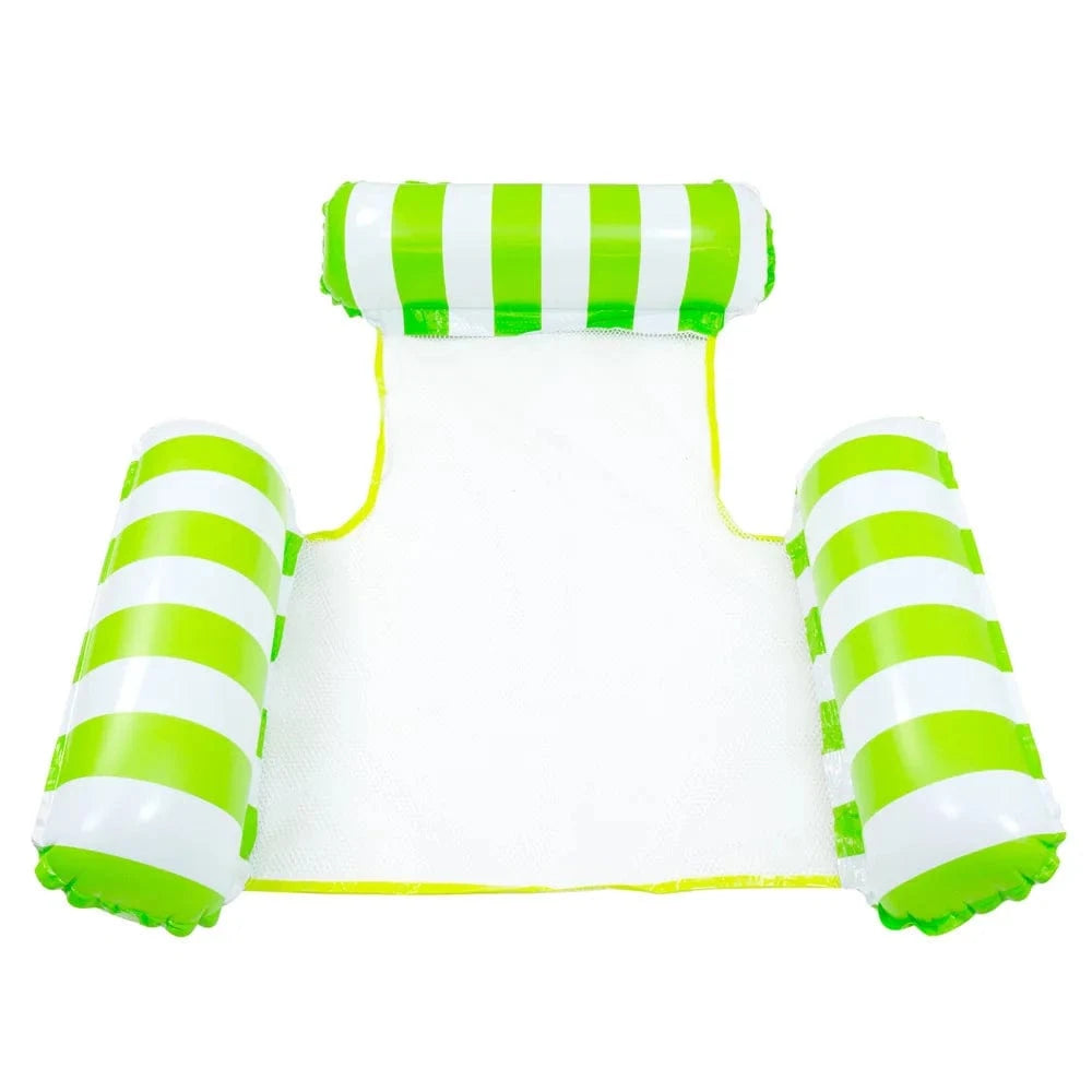 Hamac d’eau gonflable 130 × 122 cm – Matelas piscine été Vert
