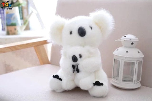 Jouet bébé Koala et sa maman blanc