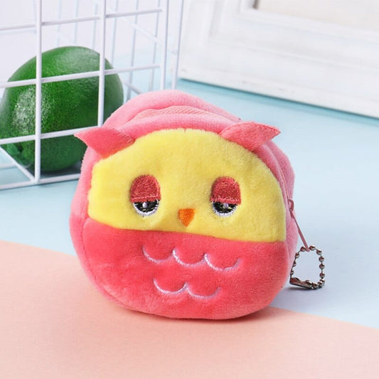 Le hibou câlin - petit sac en peluche