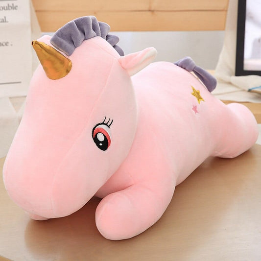 Licorne En Peluche Rose - Jewel™ 35 cm