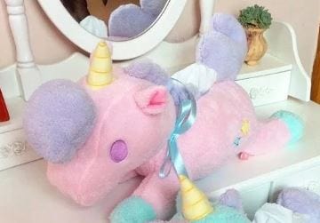 Licorne magique en peluche attachante Licorne rose