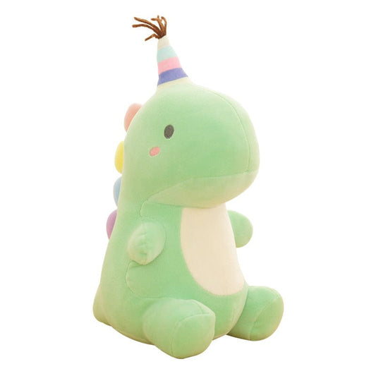 Mignon petit dinosaure en peluche Dinosaure vert / 25 CM