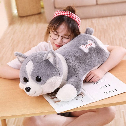 Nounours Loup Gris - Grisou Neigeux™ 60 cm