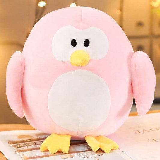 Nounours Pingouin Rose 30 cm