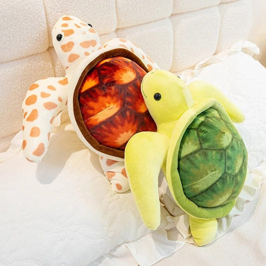 Nounours Tortue XXL - Turtella™ Verte / 40 cm