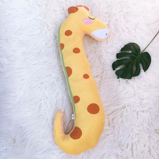 Oreiller doudou girafe ultra confortable