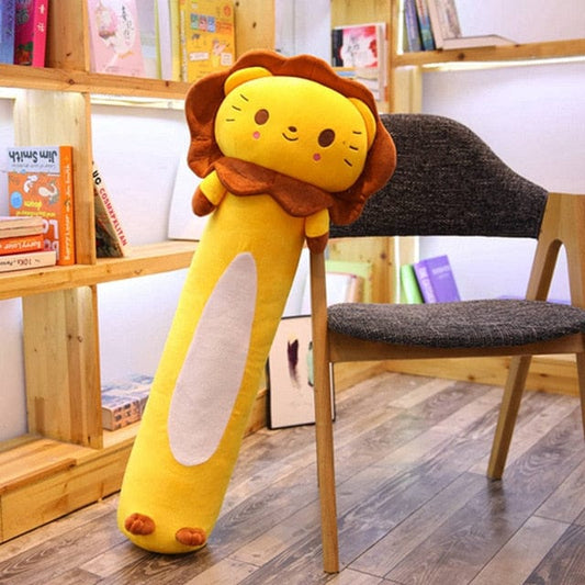 Oreiller peluche lion plein de tendresse xxl