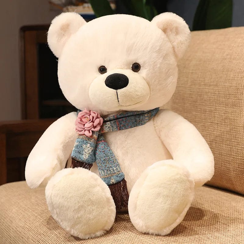 Ours en peluche géant brun avec son écharpe