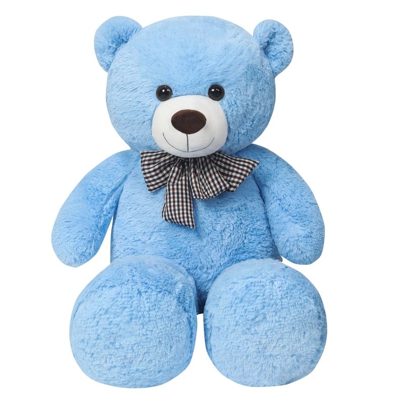 Ours en peluche géant et coloré 95cm / Bleu