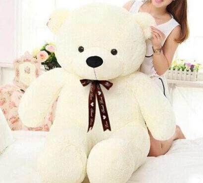Ours en Peluche - TeddyTerra™ 160 CM / Blanc