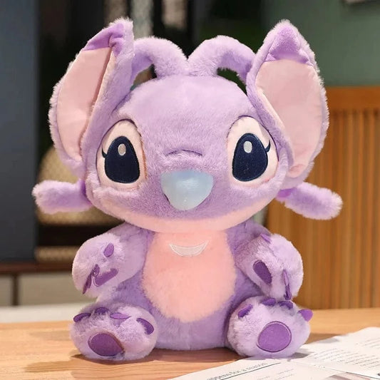Peluche Angel violet aux grandes oreilles 40cm