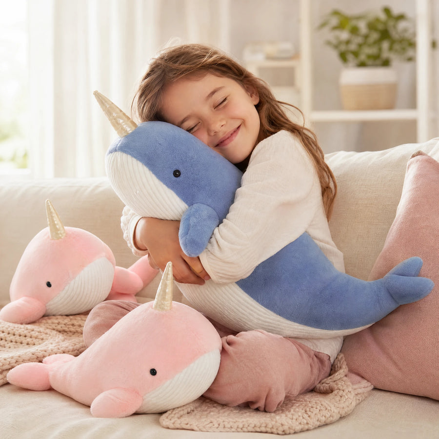 Peluche baleine géante à corne - Utilisation du produit