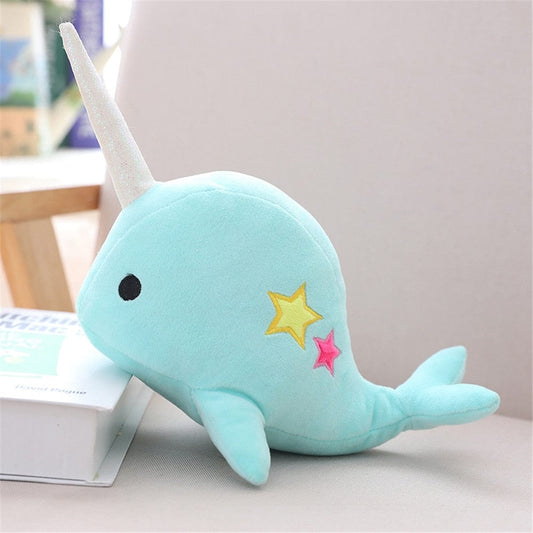 Peluche Baleine Narval 25 cm