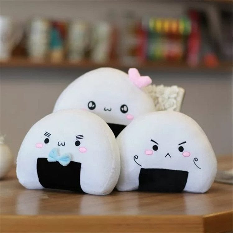 Peluche bol de riz squishmallow blanc et noir