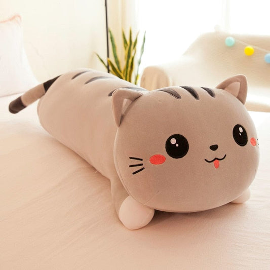 Peluche Chat Gris - Grisette™ 50 cm