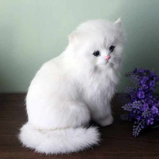 Peluche Chat Réaliste - Pompon™