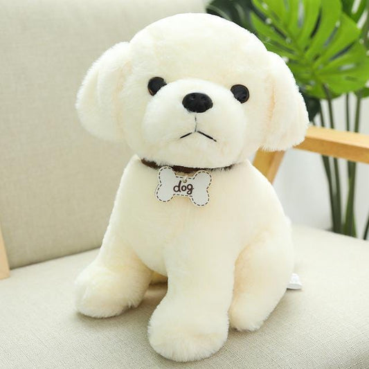 Peluche Chien Blanc - Toto™ 22 cm