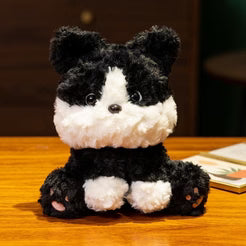 Peluche chien fourrure mignonne