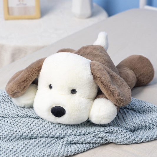 Peluche chien marron toute douce 30cm