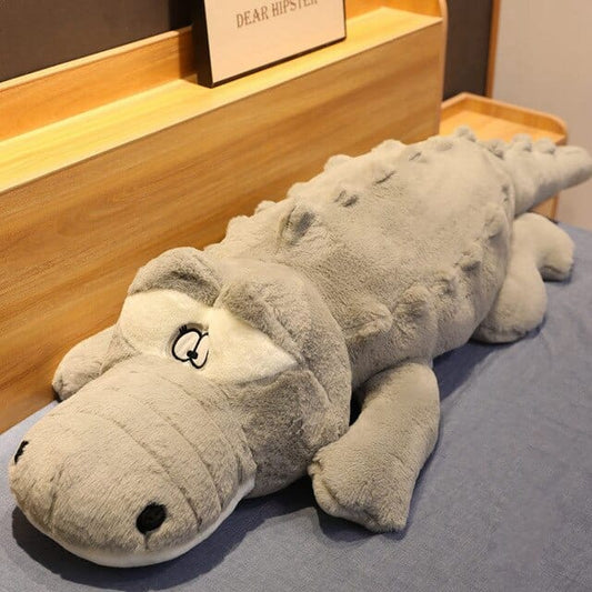 Peluche Crocodile Géant - Danty le Gris™ 65 cm