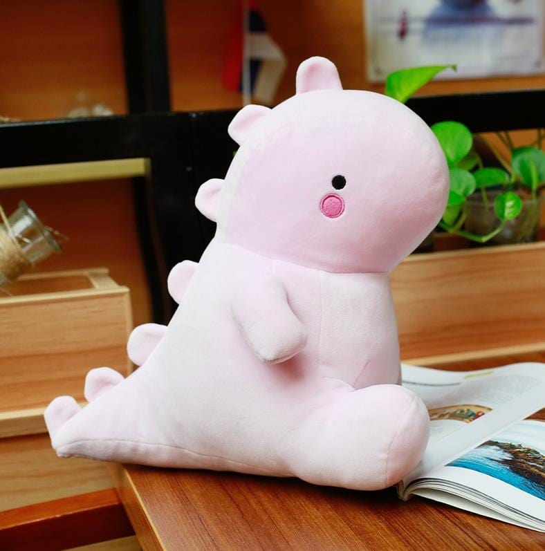 Peluche dinosaure mignon et coloré 25CM / Rose bonbon