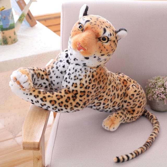 Peluche doudou imitation de léopard