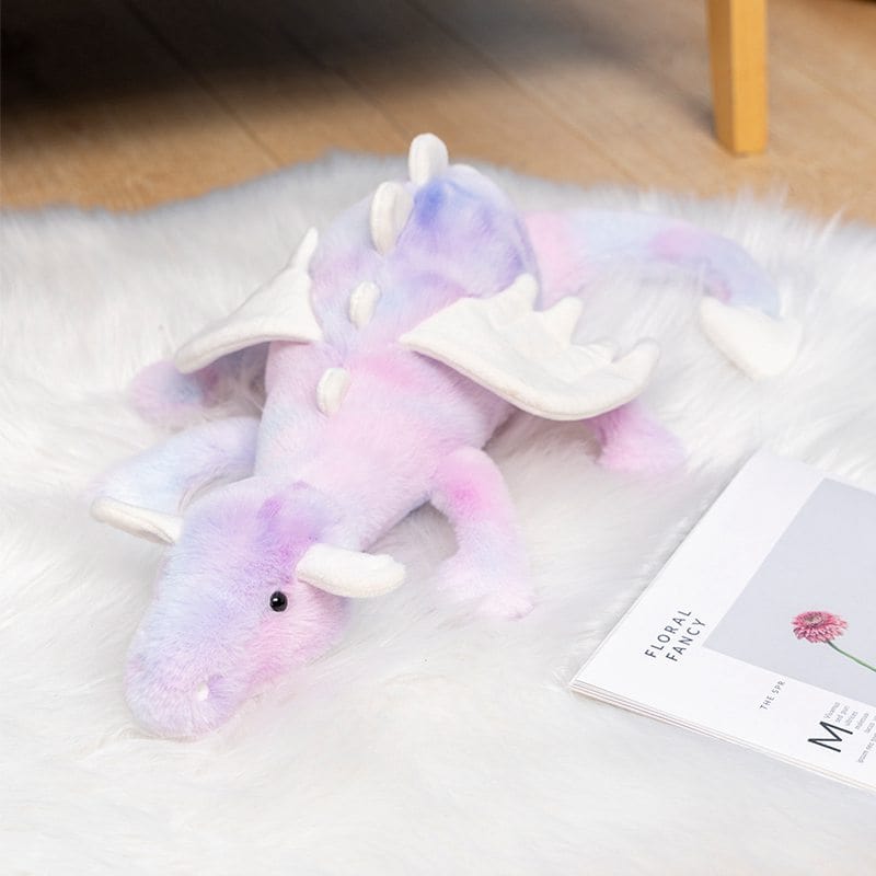 Peluche Dragon Noir / Rose - Mystic™
