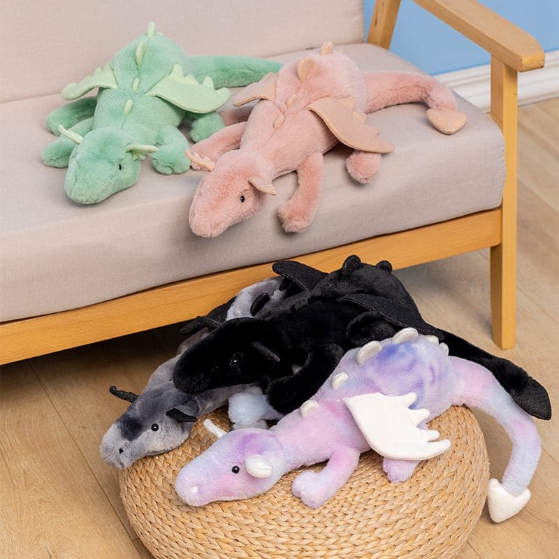 Peluche Dragon Noir - Mystic™