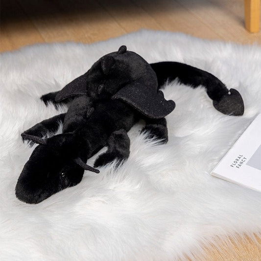 Peluche Dragon Noir - Mystic™