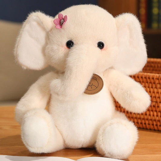 Peluche Éléphant Blanc - Lulu™