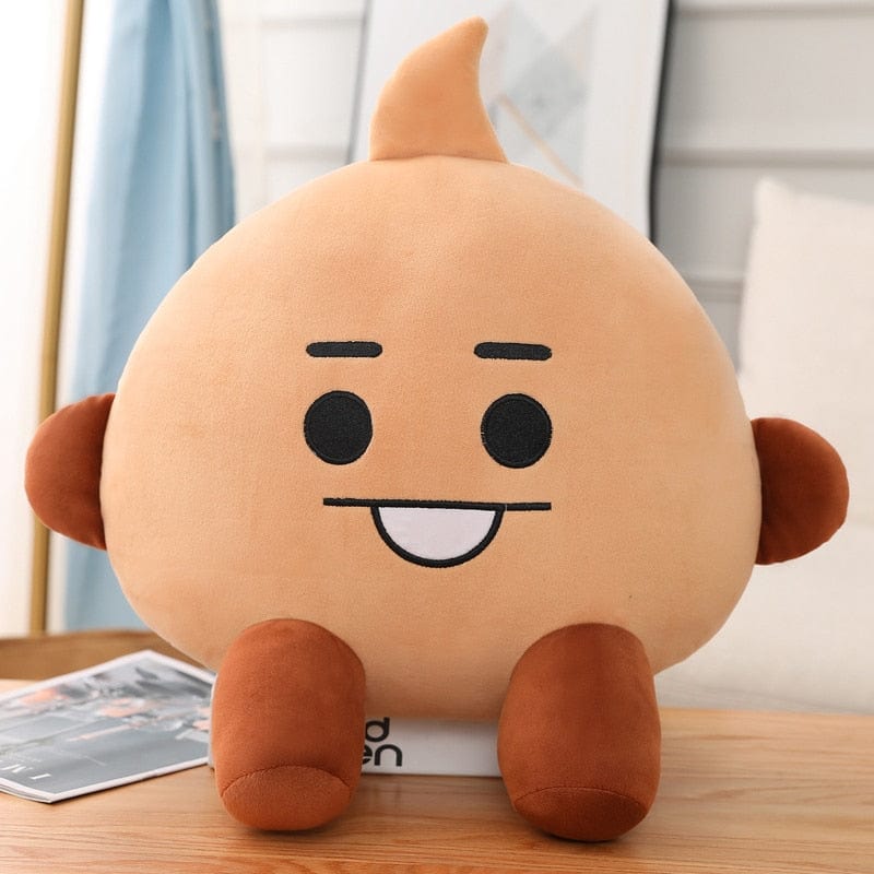 Peluche émoji squishmallow coloré 25cm / Caca