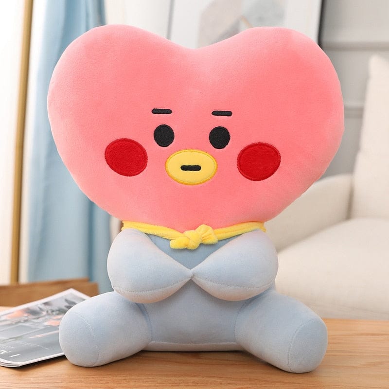 Peluche émoji squishmallow coloré 25cm / Cœur