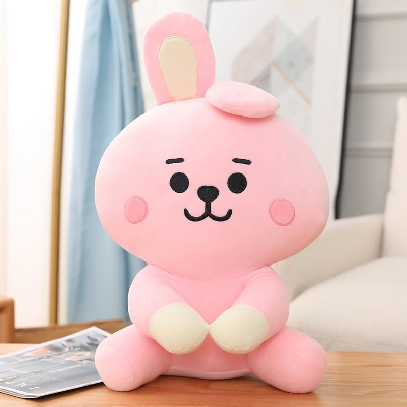 Peluche émoji squishmallow coloré 25cm / Lapin