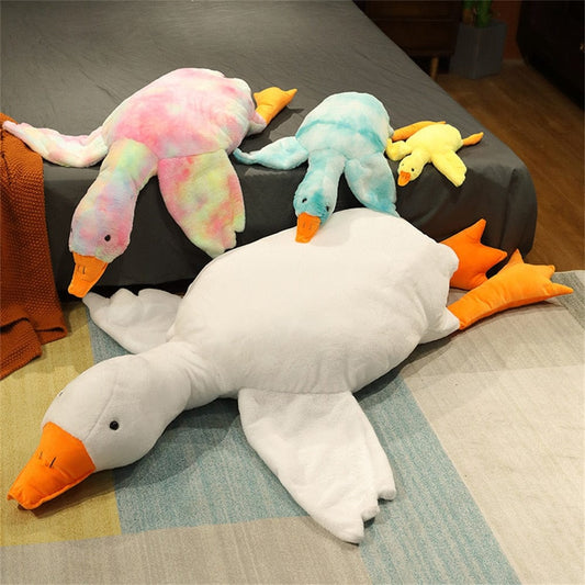 Peluche géante canard aux petites ailes