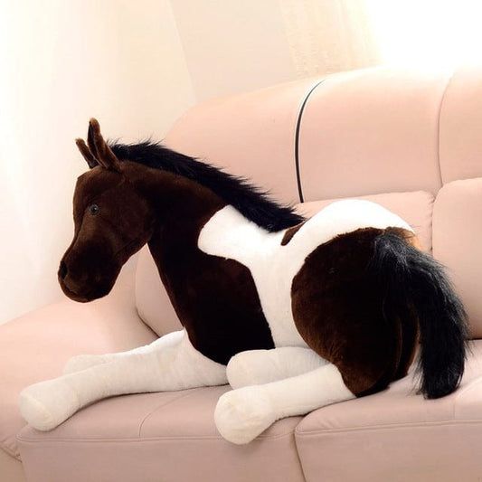 Peluche géante cheval réaliste