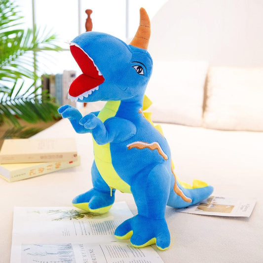 Peluche géante dinosaure a la grande bouche Dinosaure Bleu / 100 CM