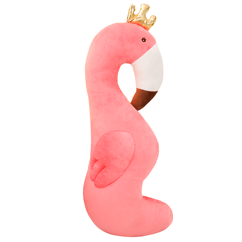 Peluche géante flamant rose toute douce