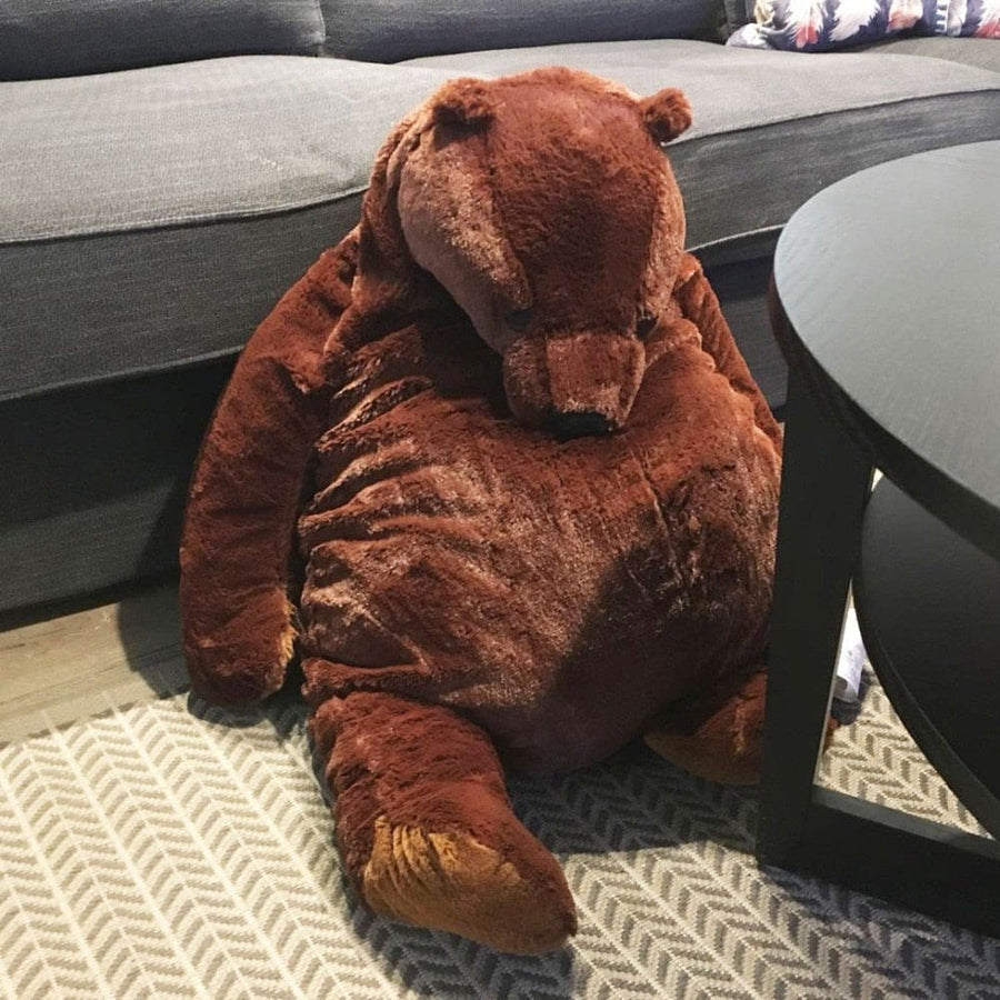 Peluche géante grizzly à la douce fourrure
