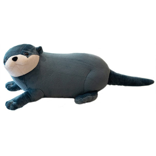 Peluche géante loutre amusante et moelleuse Loutre bleue / 80 CM / Q1pc