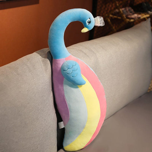 Peluche géante paon aux grands yeux Paon géant / 110 cm