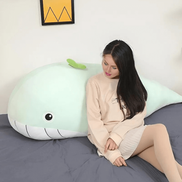 Peluche géante toute douce en forme de baleine