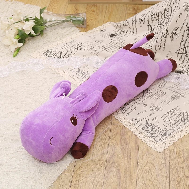 Peluche girafe géante allongée