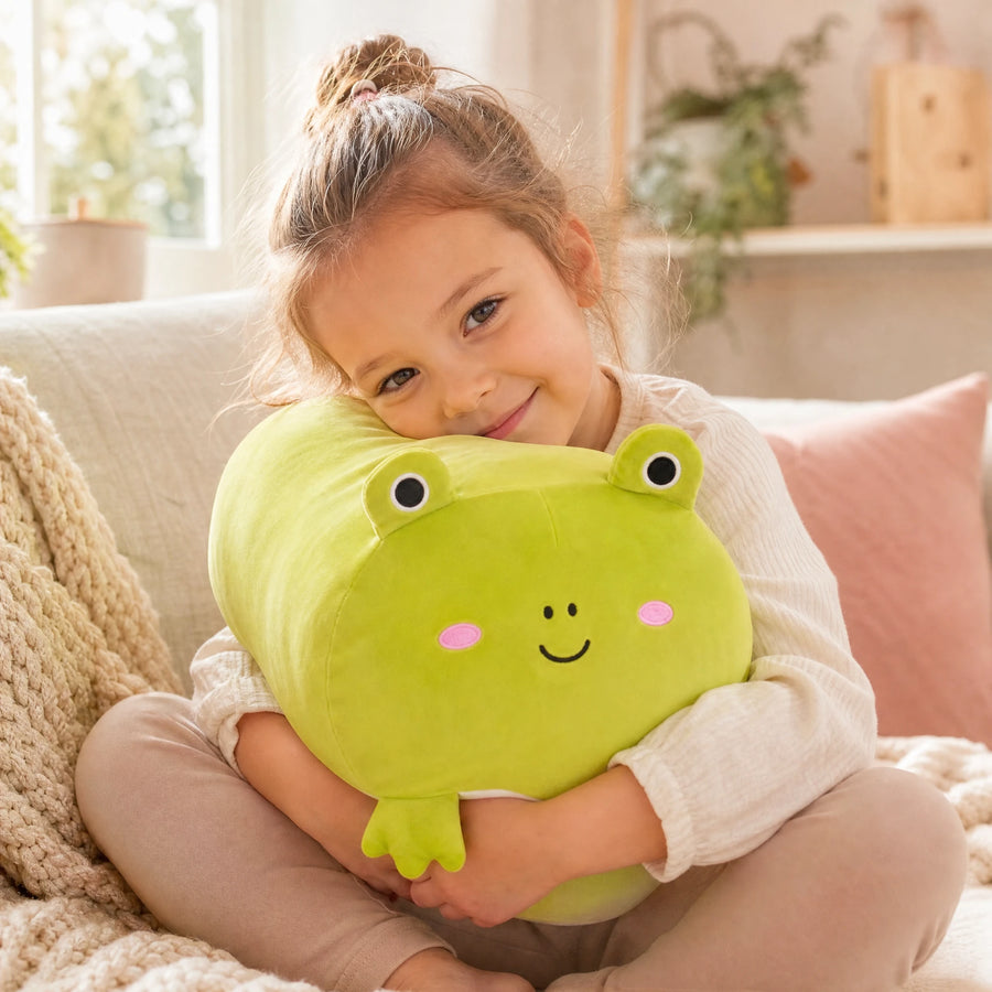 Peluche Grenouille Verte Souriante Ultra Moelleuse - Utilisation du produit
