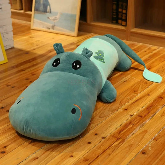 Peluche Hippopotame Vert 100 cm