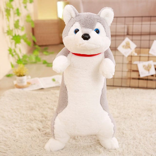 Peluche Husky Géant - Chien-Loup™ 60 cm