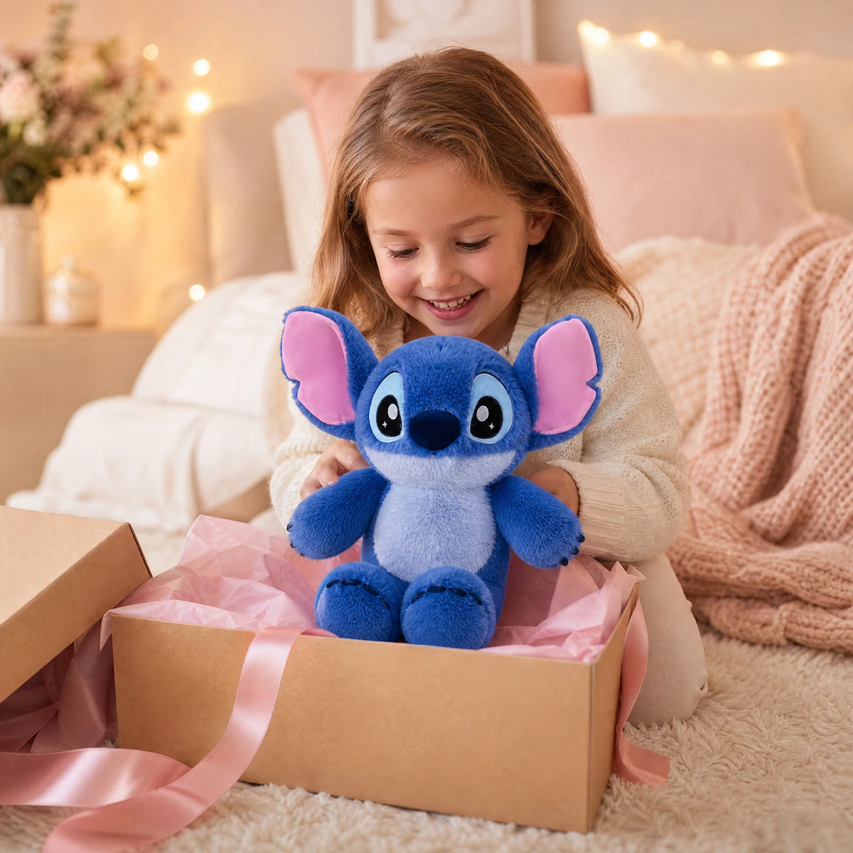Peluche Interactive qui Court Stitch Bleu Sans Pile - Utilisation du produit — moment cadeau