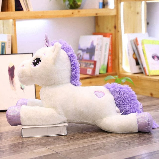 Peluche Licorne 60 CM - Charm™ Blanche